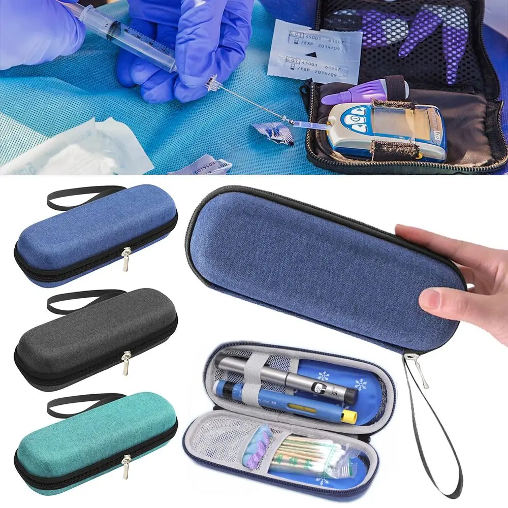 Portable Thermal Insulated without Gel Pill Protector Medicla Cooler Insulin Cooling Bag Travel Case Diabetic Pocket