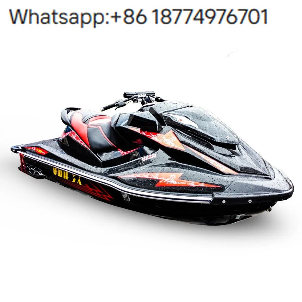 Double-person Fiberglass Motorboat Speedboat High-speed Yacht Boat for Scenic Area Sea Sports Amusement 2000CC