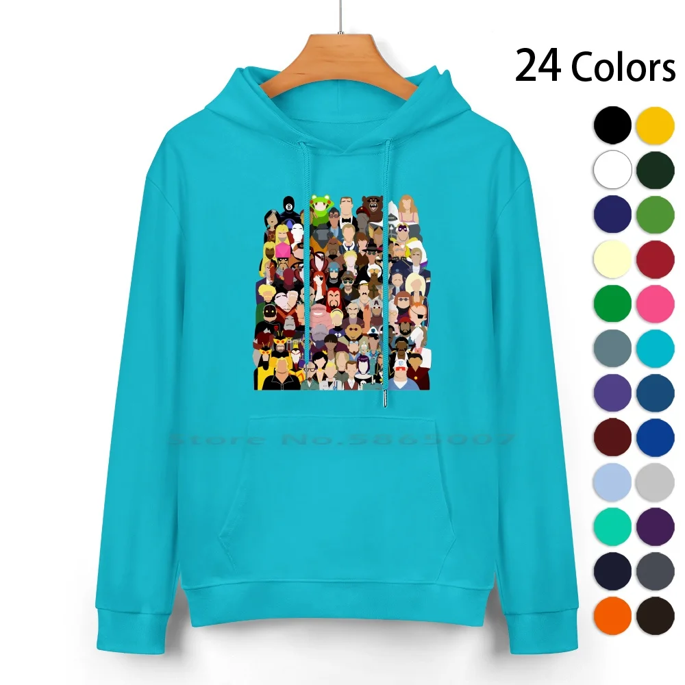 Team Venture Pure Cotton Hoodie Sweater 24 Colors Venturebros Team Venture Guild Of Calamitous Intent Osi Cartoon Adult Swim