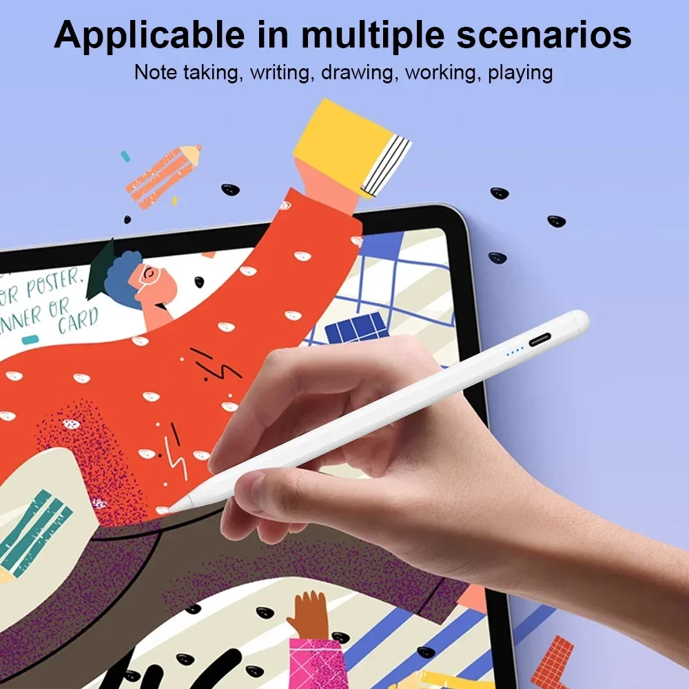 Universal Stylus Pen For Xiaomi Huawei Lenovo iPhone iPad Tablets Phones Stylus Pencil For iOS Android Rechargeable Touch Pen