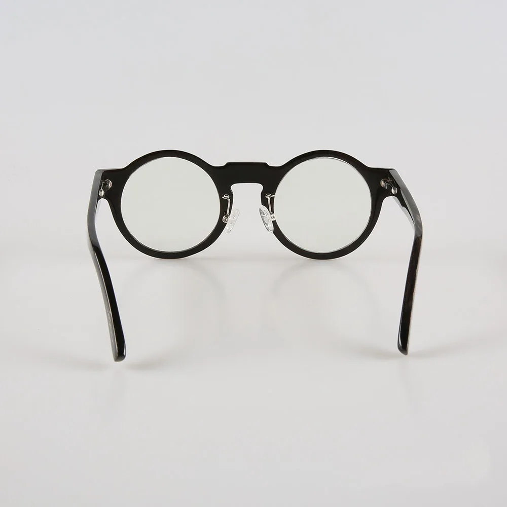 Eyeglass Frames Unique Handmade Buffalo Horn Prescription Man's Glasses Frames Vintage Round Retro Optical Lenses Eyeglasses