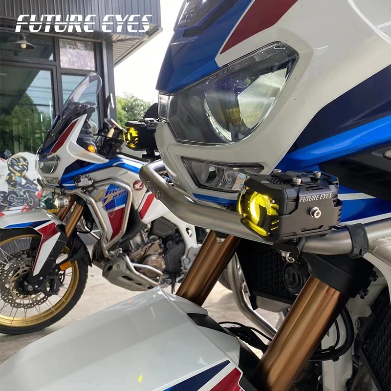 Future Eyes F150 F20P Motorcycle Headlight Led Spotlight Fog Lights Vehicle Auxiliary Road Far and Near Light Flashing Lense