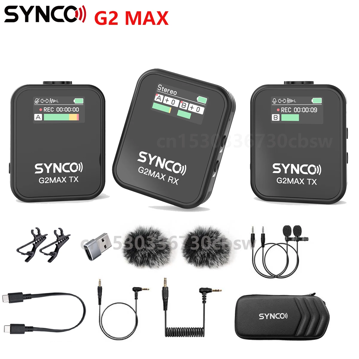 Synco G2 A2 MAX Mikrofon G2A2 PRO Studio Microphone Streaming Equipment Mic Smartphone Lavalier Microphone for Phone Audio