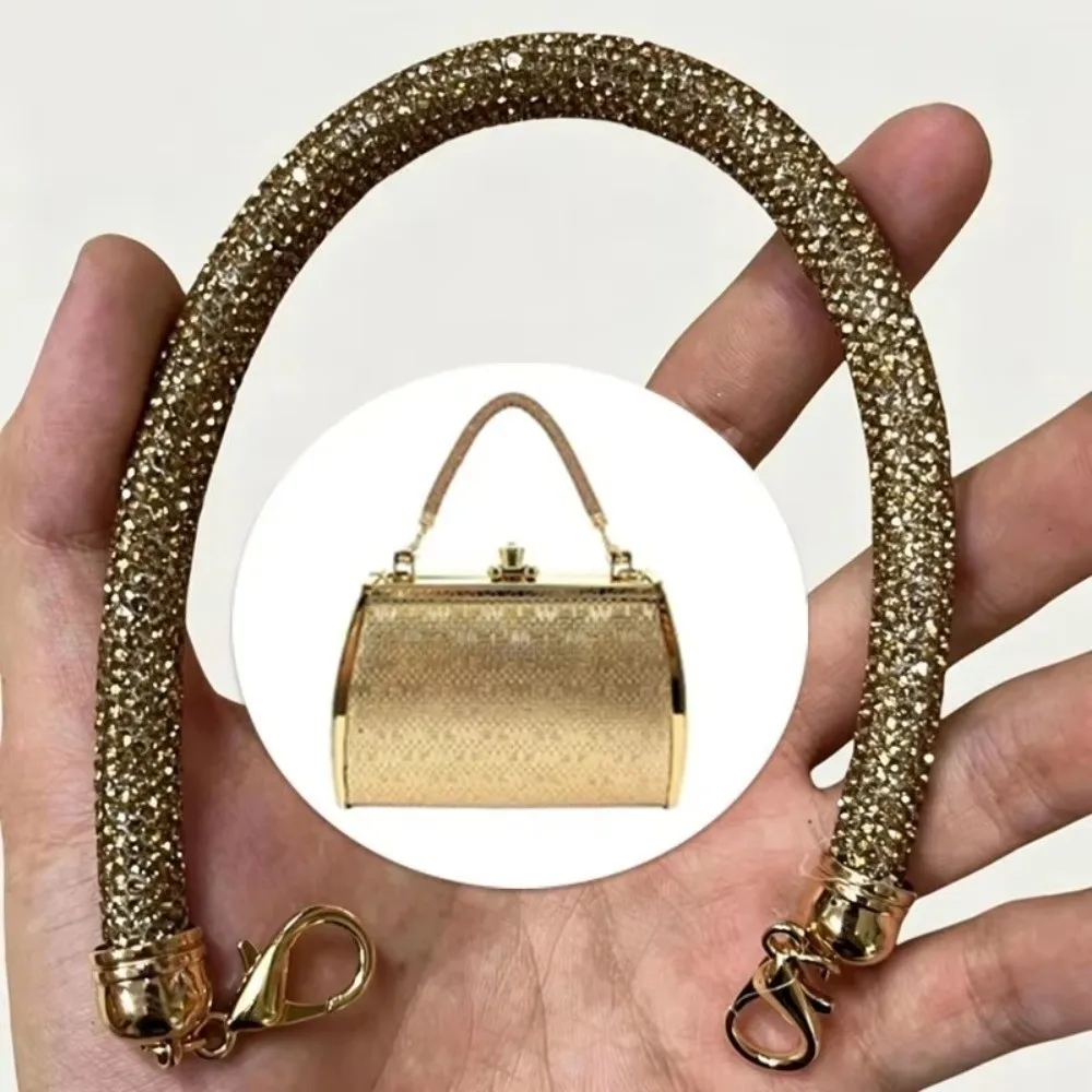 30cm Length Rhinestone Bag Strap Chain Handle Shoulder Strap DIY Replacement Accessory Crossbody Design Decorative Diamond Strap