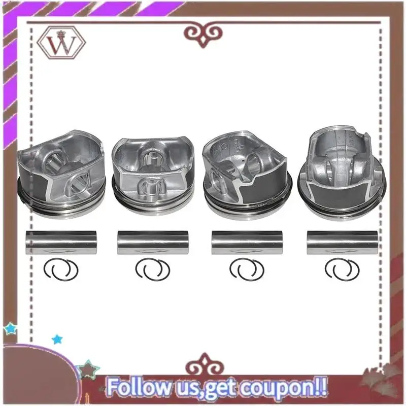 

A57E-20Mm Engine Piston & Rings Set Pin Automotive Supplies Metal For A3 A4 A6 C6 2.0 Golf GTI / Jetta GLI / Passat