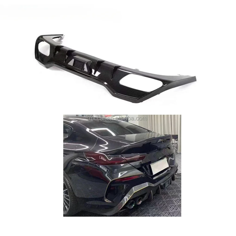 

High quality 8 series car rear bumper AC carbon fiber diffuser for BMW G14 G15 Rear diffuser