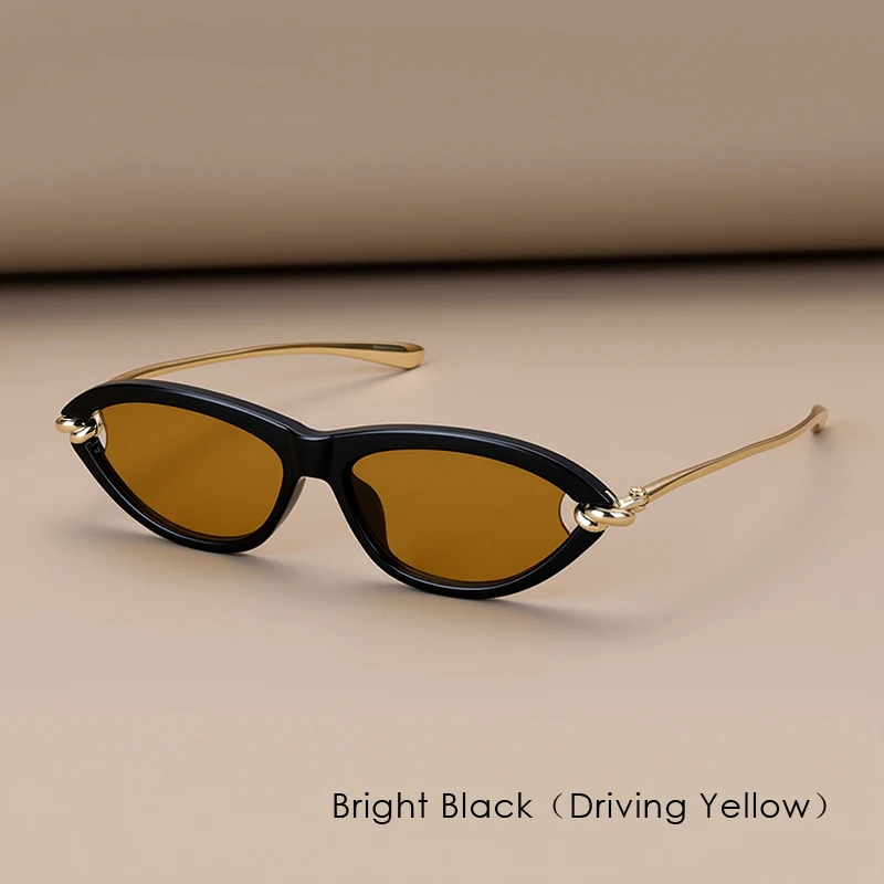 Trendy Luxe Merken Vrouwen Cat Eye Schildpad Zonnebril UV400 Ovale Bril Voor Vrouw Modeontwerper Klassieke Bril