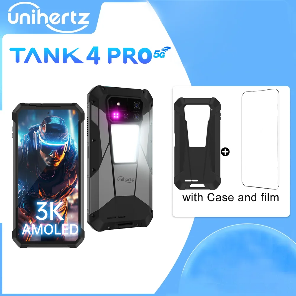 Unihertz Tank 4 pro 8849 Rugged Phone 5G AI Built-in 720P