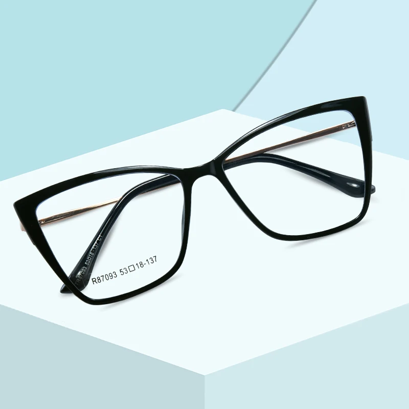 JMISUS 手作りアセテートファッションキャットアイ処方メガネ女性蝶光学眼鏡近視フォトクロミックサングラス