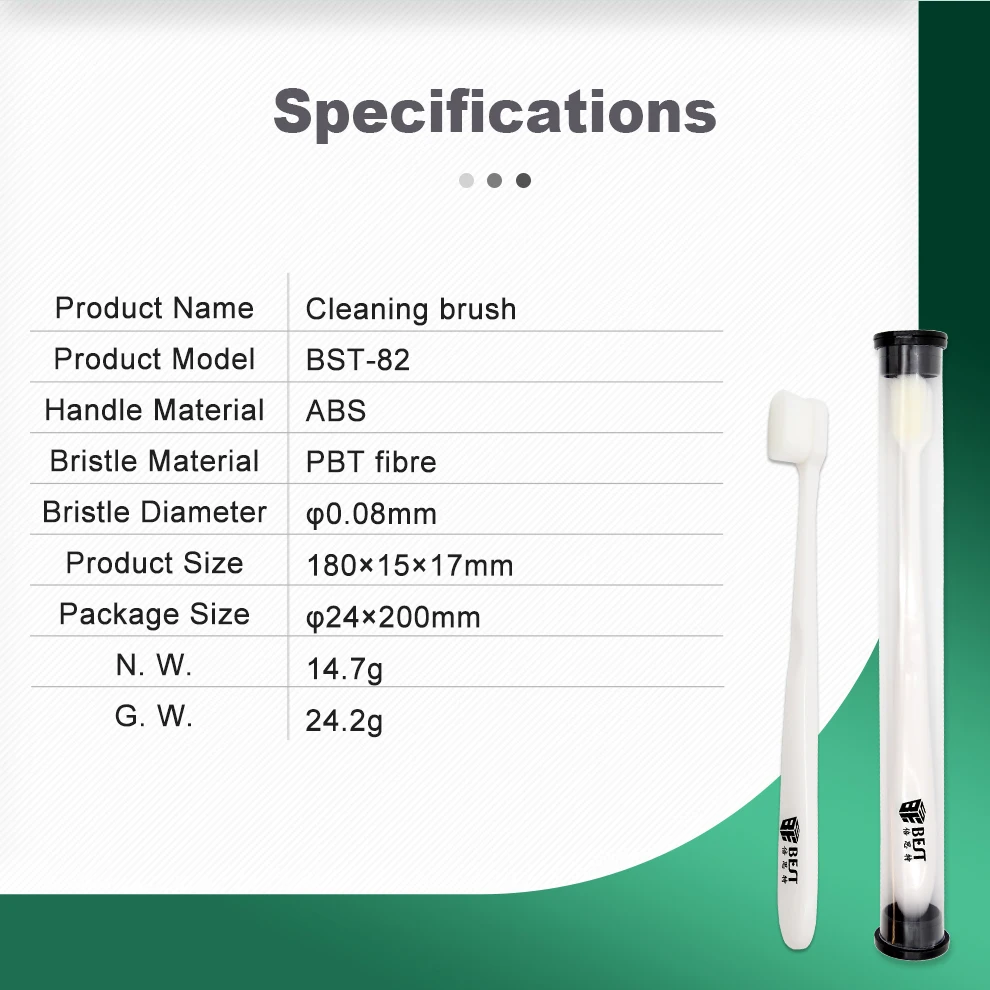 

BST-82 PBT Fibre Cleaning Polishing Motherboard IC Glue Removal Cleaning Brush for Circuit IC PCB BGA Phone Electric Repairing