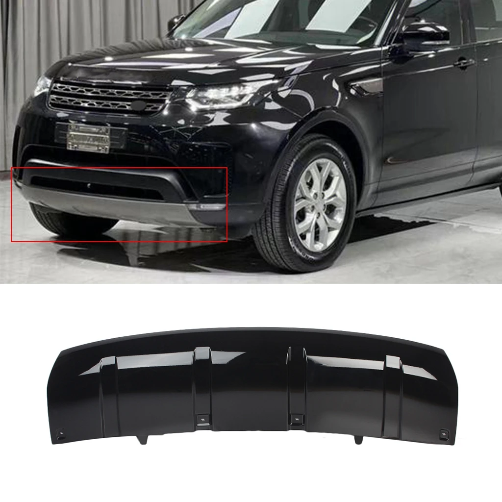 

Car Front Bumper Protection Guard Lower Skid Plate Cover For Land Rover Discovery 5 L462 2017 2018 2019 Gloss Black