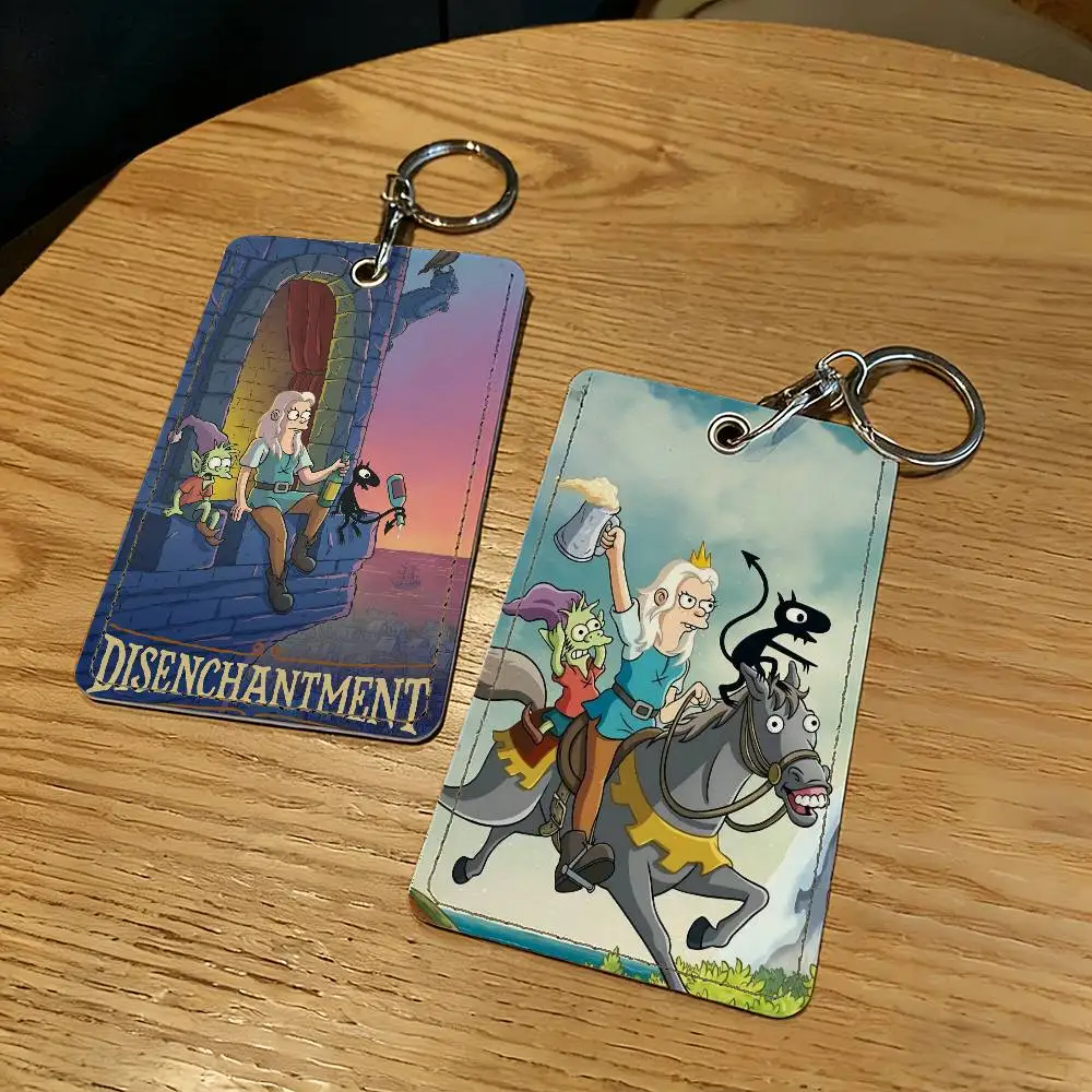 

Мультяшный брелок-держатель для карт D-Disenchantment-S, защитный чехол для ключей и замков, подарок для обеспечения безопасности