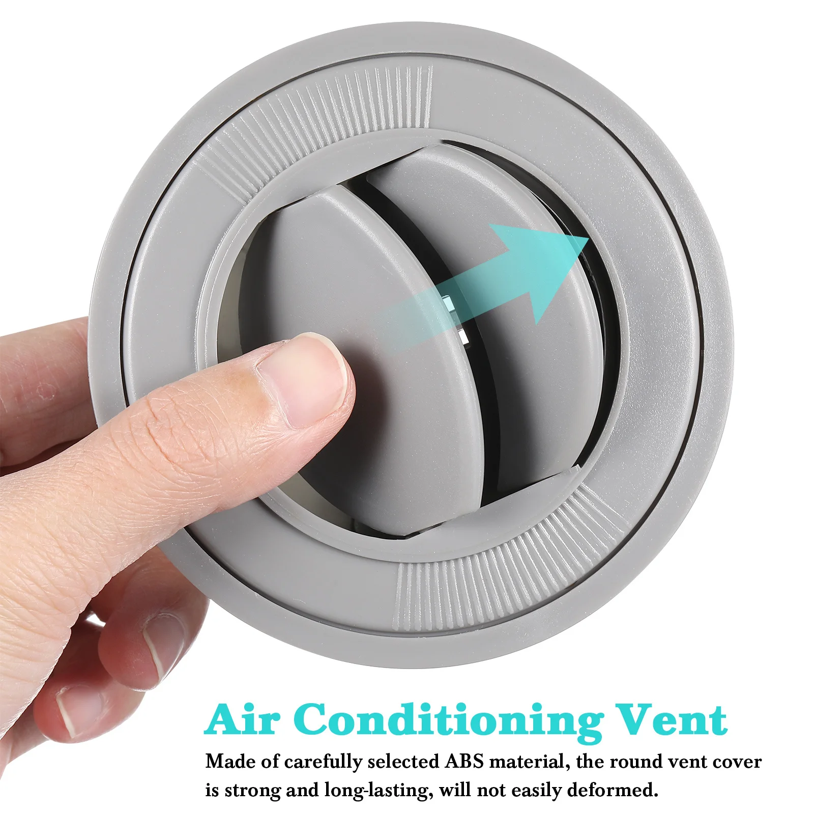 

ABS Round Air Conditioning Vent Cover Solid Color Durable Universal Rv Bus Outlet Deflector Air Conditioning Vent