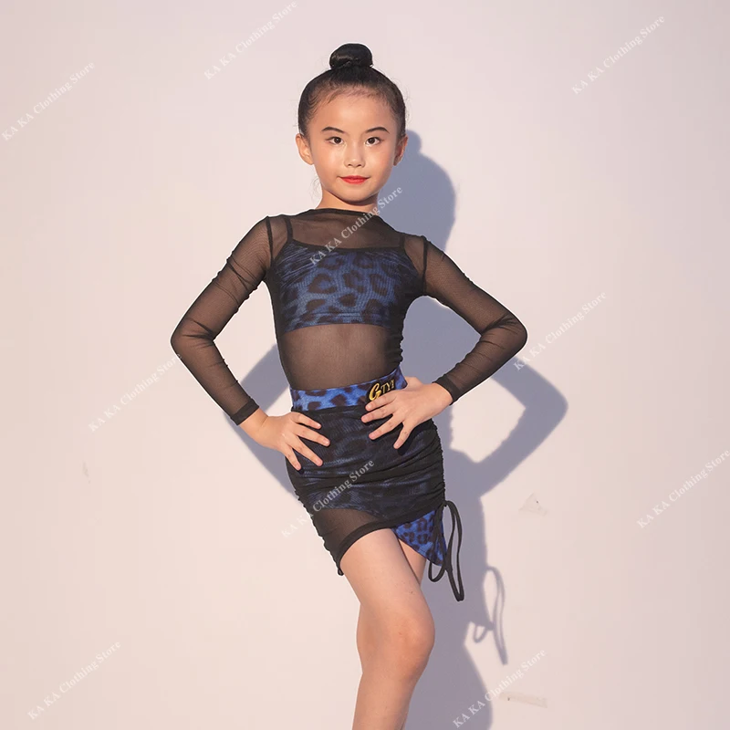 Standard Samba Rumba Tango Latin Dance Dress Girls Kids Cha Cha Salsa Dance Clothes Child Competition Ballroom Dance Dresses