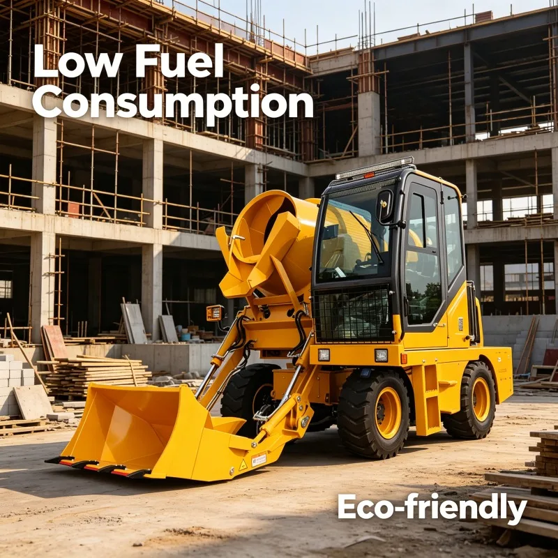 Self Loading Cement Mixer Machine 4x4 All Terrain Concrete Mixing Truck With Integrated Water Supply For Building Foundation