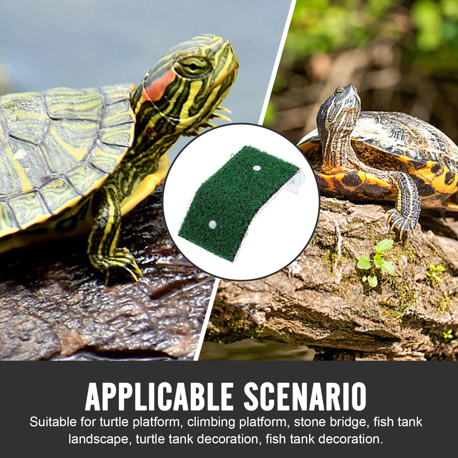 

2pcs Basking Platform Plastic Climbing Landscapes For Fish Tank Aquarium Adorns Reptile Terraces Turtle Terraces Pet Supplies