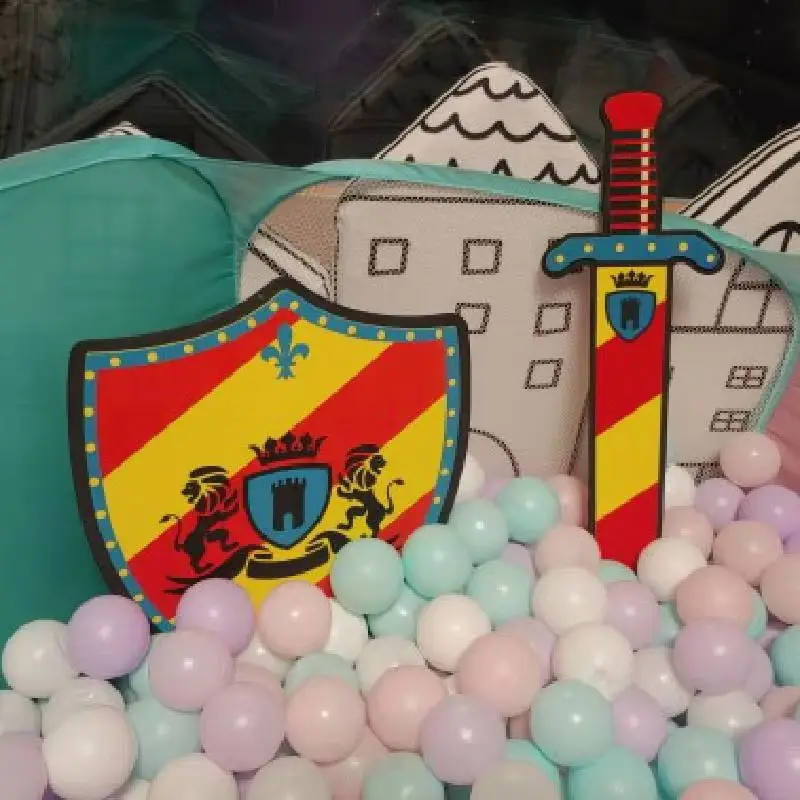 Eva Pirata Spada Giocattolo Scudo Set Bambini Outdoor Cosplay Anime Film Show Schiuma Morbida Arma Giocattolo Armi Gioco per bambini Regali di simulazione