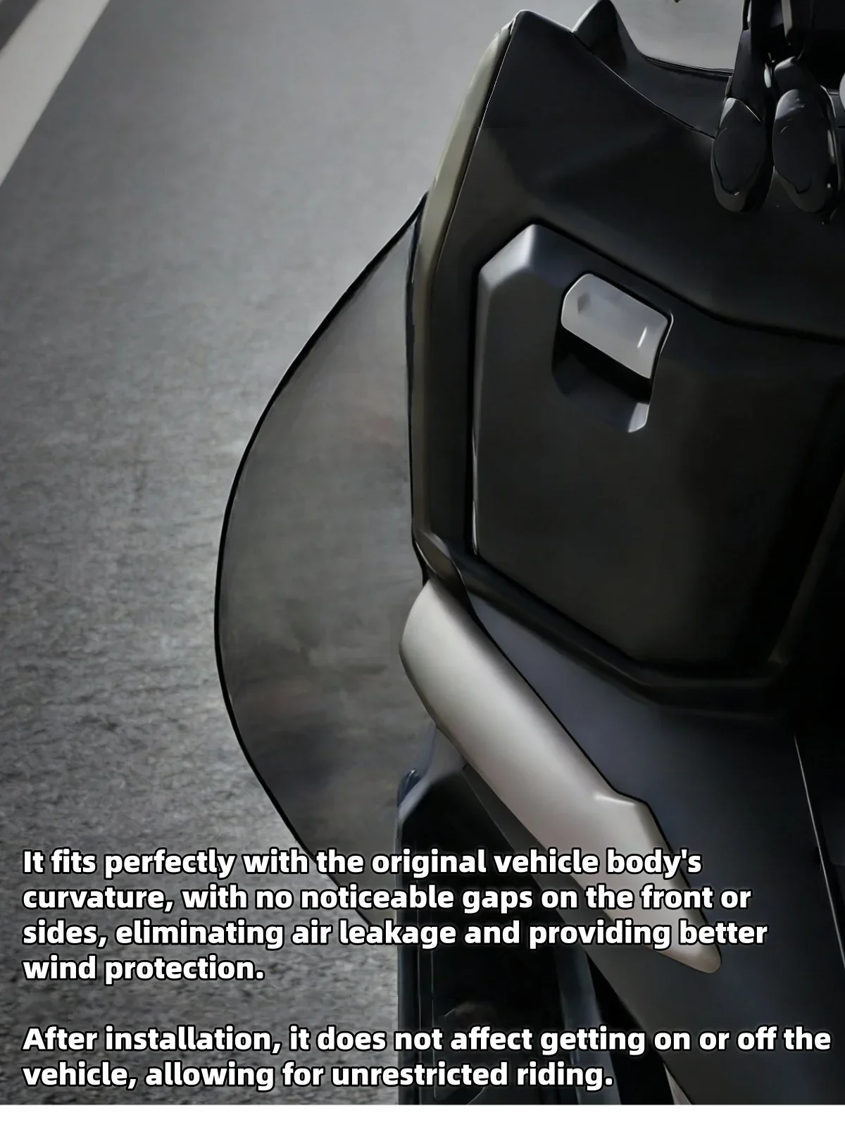 【Premium quality】For ZONTES 150X, dedicated leg windshield/side window.