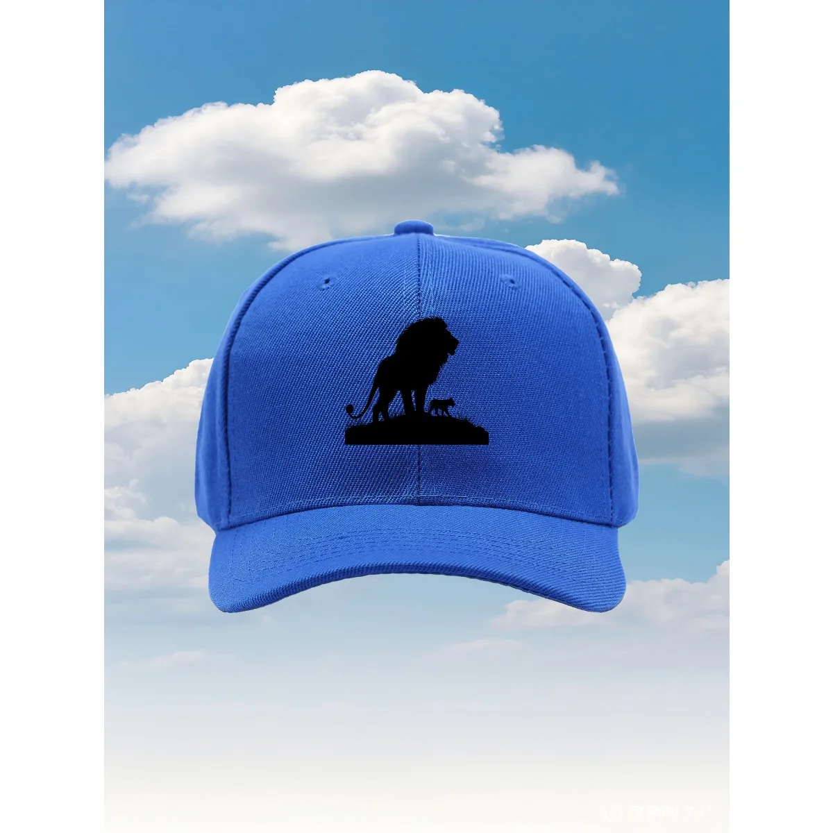 Silhouette vector of a lion standing 2025 new model Trucker Hat with an Adjustable Fit And a Fun Printed Design Ideal for Outo