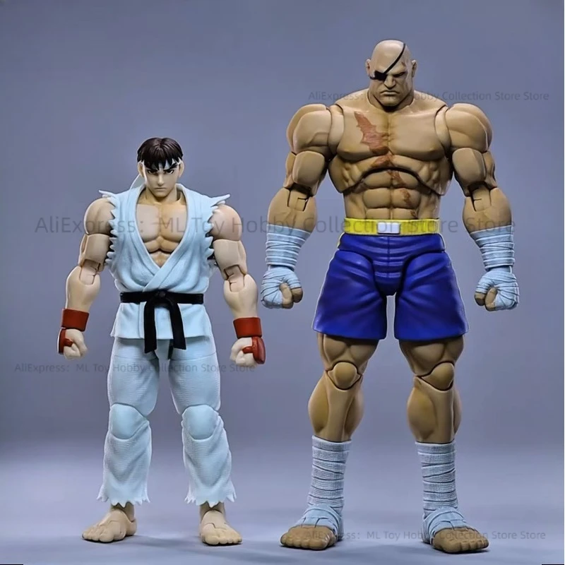 متوفر في المخزون ألعاب العاصفة St Street Fighter 1/12 Victor Sagat Fan Hobbies شخصيات الحركة مجموعة ألعاب الهدايا