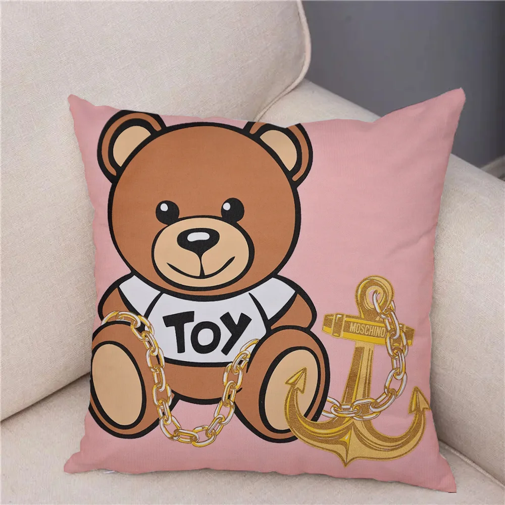 Decorative Pillows for Sofa Cushions Covers MOSCHINO Home Decoration Accessories Decoration Living Room Pillowcase 40x40 Cushion