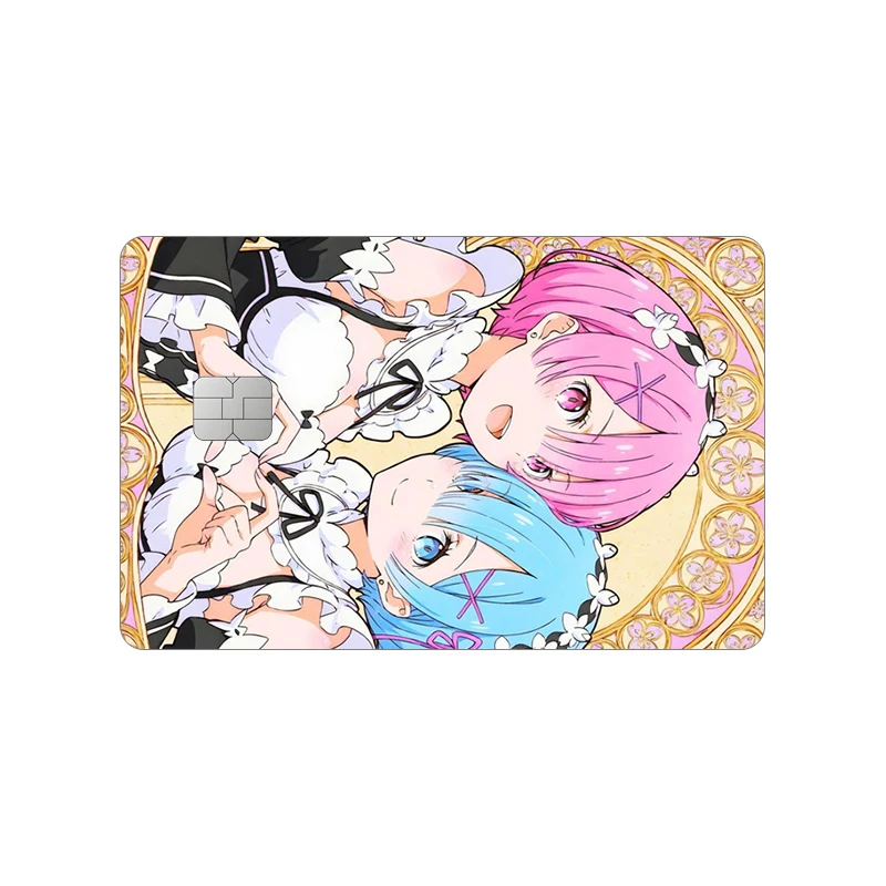 Re ZERO Starting Life in Another Emilia Card Sticker Kawaii Exquisite Waterproof World Rem Ram Laser Patch Cartoon Decals Gift - view 6
