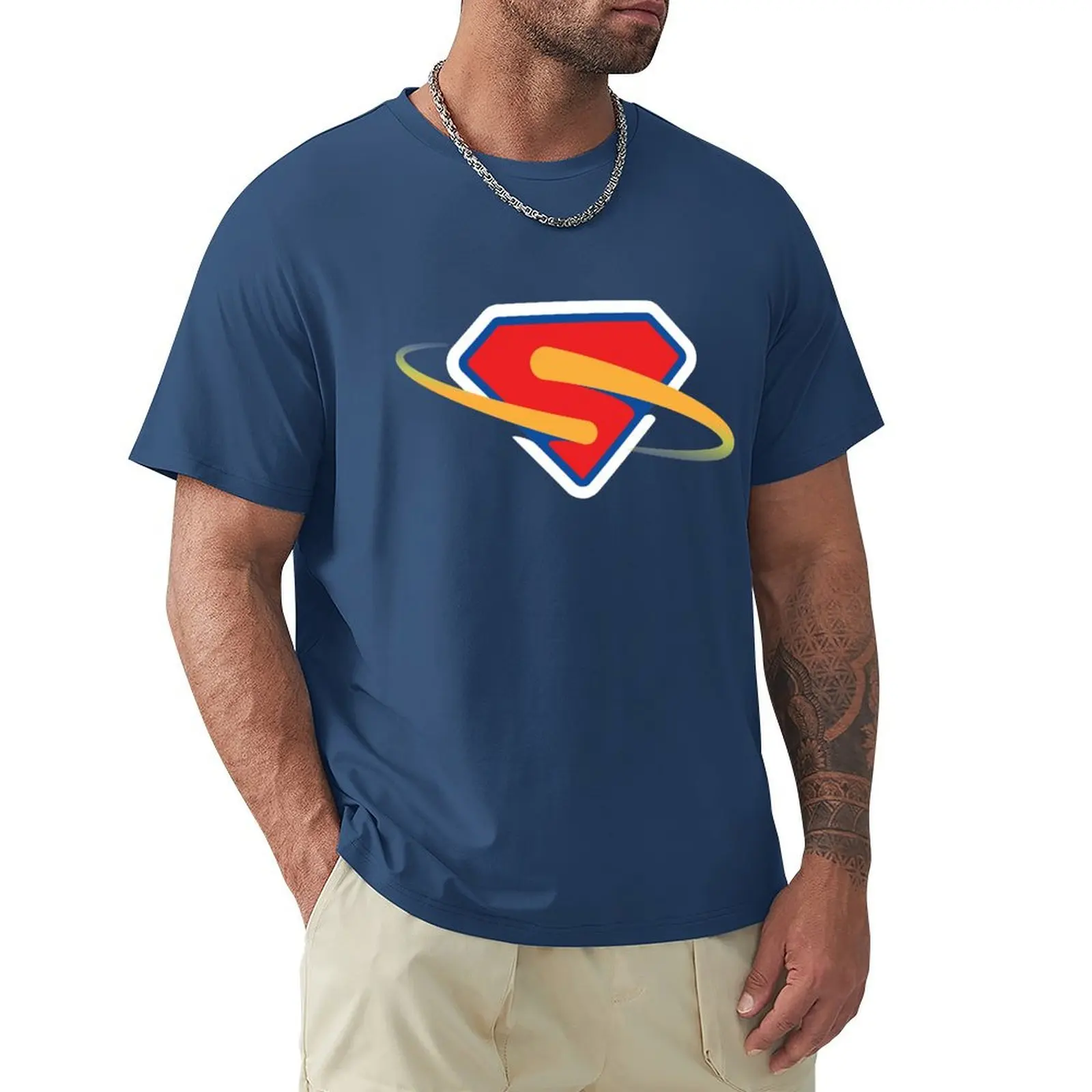 Super Crest Design (Blue) T-Shirt boys animal print animal prinfor boys funnys plus sizes mens graphic t-shirts hip hop