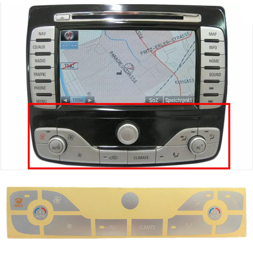 Push Button Repair Overlay Lettering Car Interior Parts For FORD For S-Max 2011 Overlay Repair Sticker Sticker