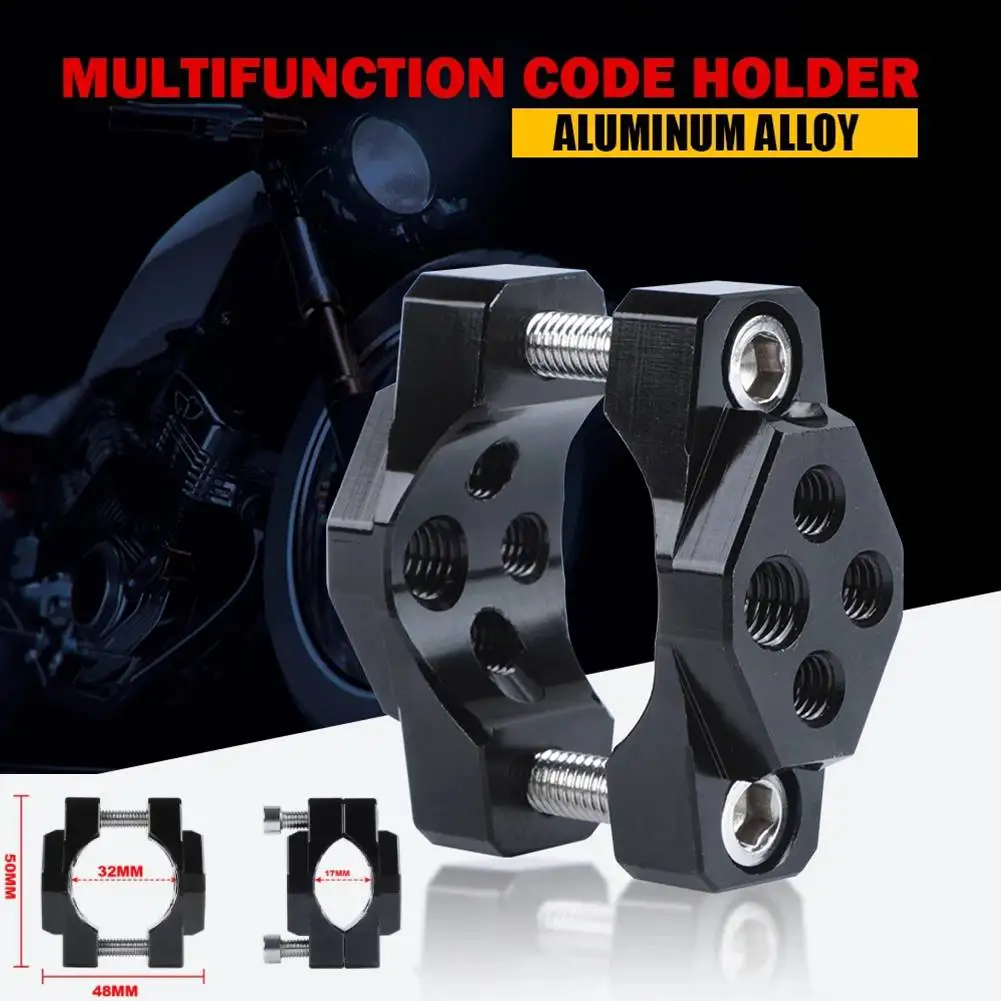 

17-32mm Motorcycle Handlebar Bumper Mount Bracket Clamp 304 Stainless Steel Fog Light Headlight Mount Clip Holder Accessories