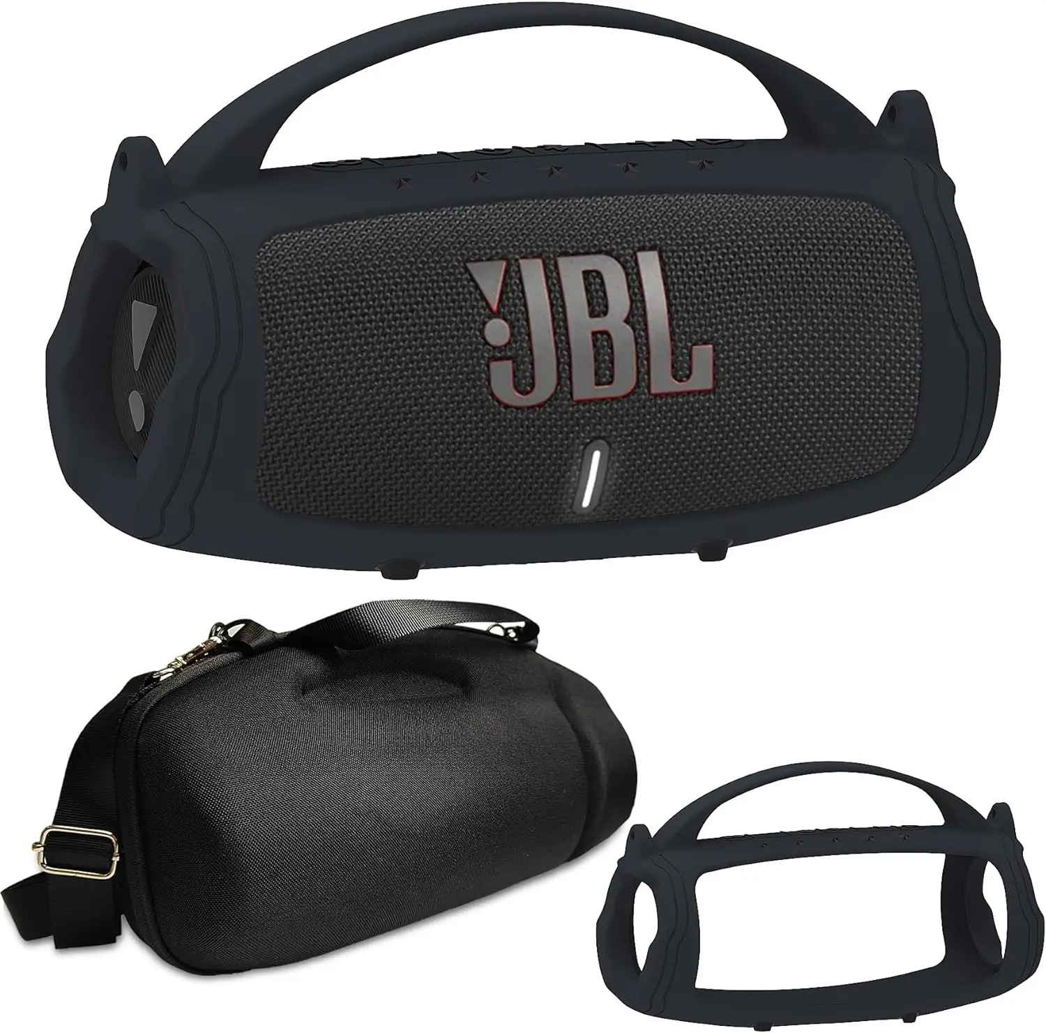 Silikon-Griffabdeckung und Reise-Hartschalenetui-Zubehör für den tragbaren Bluetooth-Lautsprecher JBL Charge 4 / Charge 5 – Detail 7