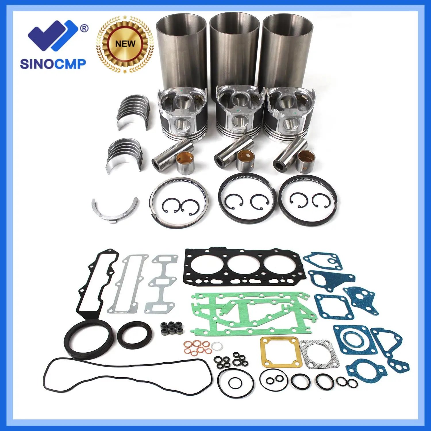 

Комплект для капитального ремонта двигателя Yanmar 3TNV84 3TNV84T: поршни, прокладки, подшипники, аксессуары для экскаваторов (1 комплект)