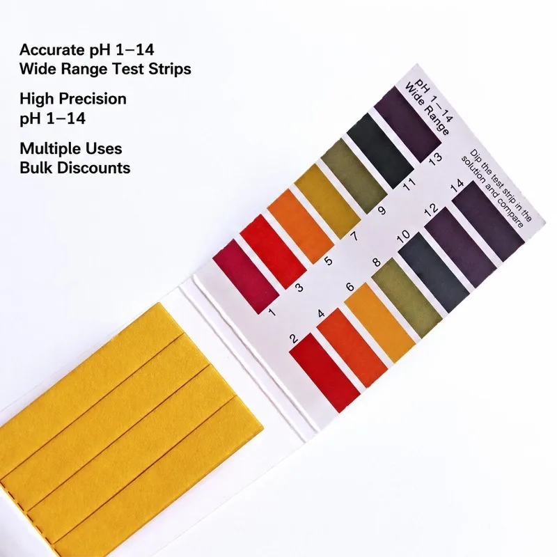 Precision PH Test Strips Acidity Alkalinity Indicator Paper Detect Cosmetic Saliva Urine Drinking Water Amniotic Fluid