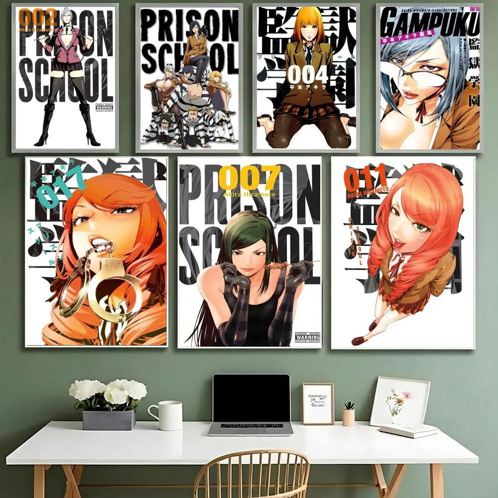 Humor anime P-Prison cartel escolar HD impermeable de alta dureza autoadhesivo decoración de pared Universal