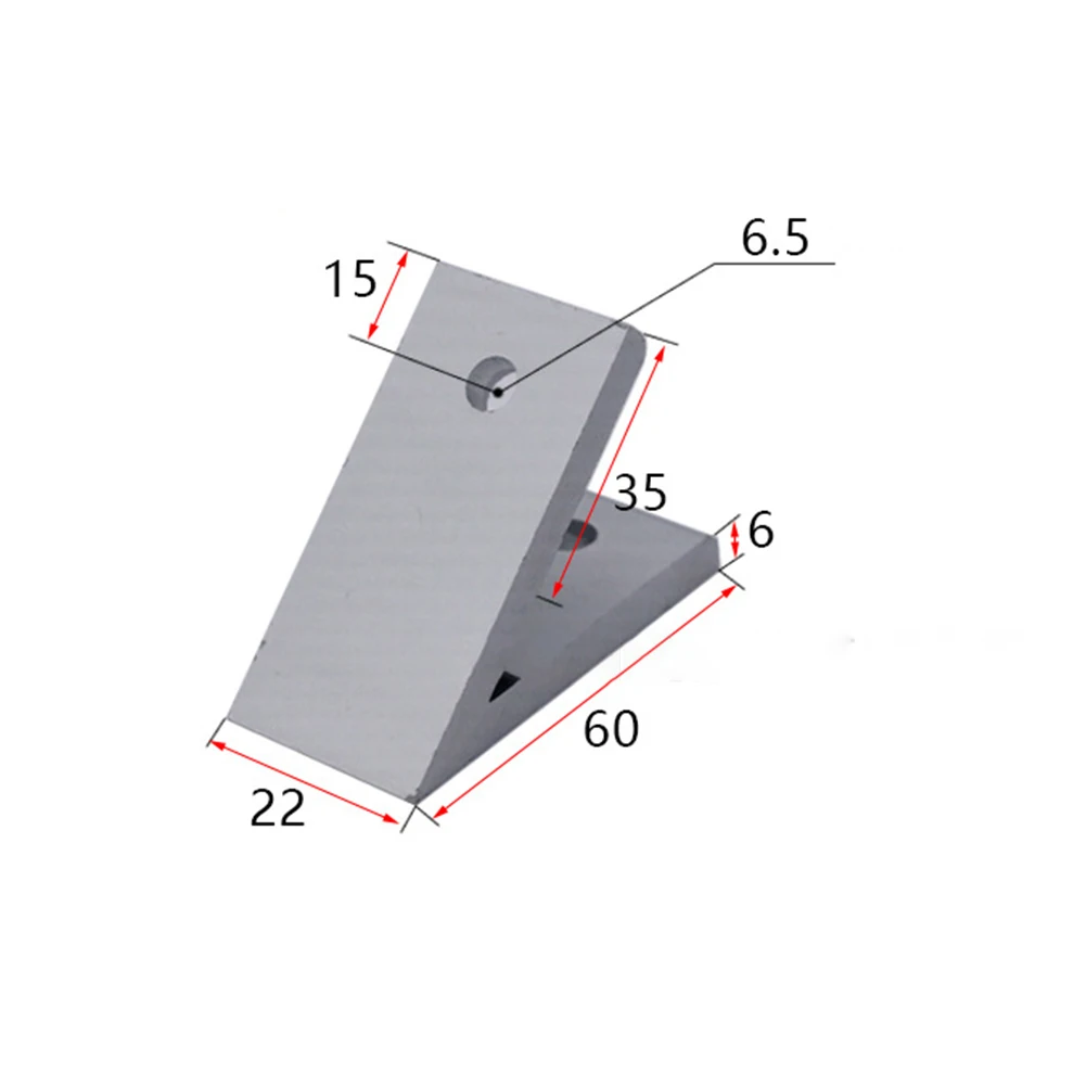 Aluminum Extrusion DIY Projects Corner Angle Bracket Angle Bracket Connector Aluminum Alloy Easy To Install Hexagon Socket Bolts