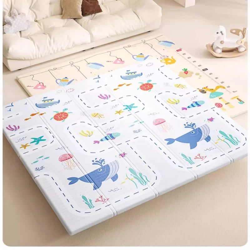 

Baby climbing mat foldable thickened household formaldehyde-free children's crawling mat non-toxic and odor-free foam floor mat