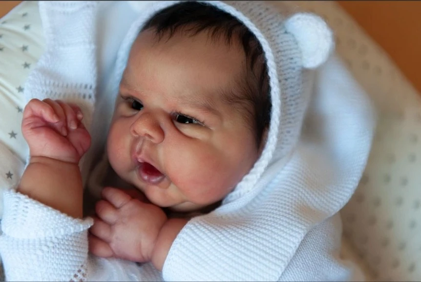 

NPK 20 дюймов, высококачественный незавершенный комплект кукол реборн Gounchi, новая ограниченная серия с тканевым корпусом и глазами, коллекционные детали «сделай сам»