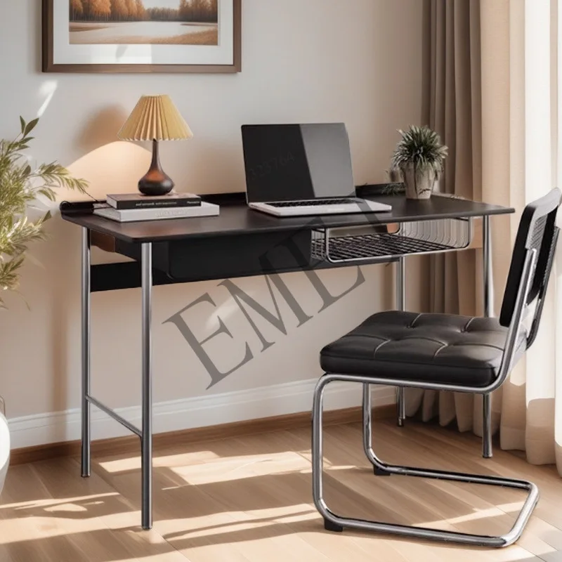Solid wood desk retro light luxury home study workbench simple computer desk