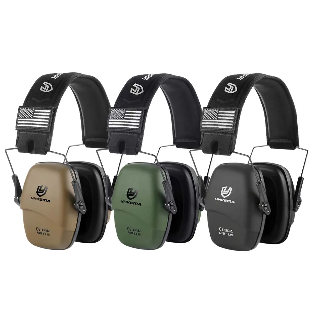 Shooting Range Ear Protection NRR 25dB, Adjustable Compact Noise Reducing Hearing Protection,Slim Hunting Earmuffs