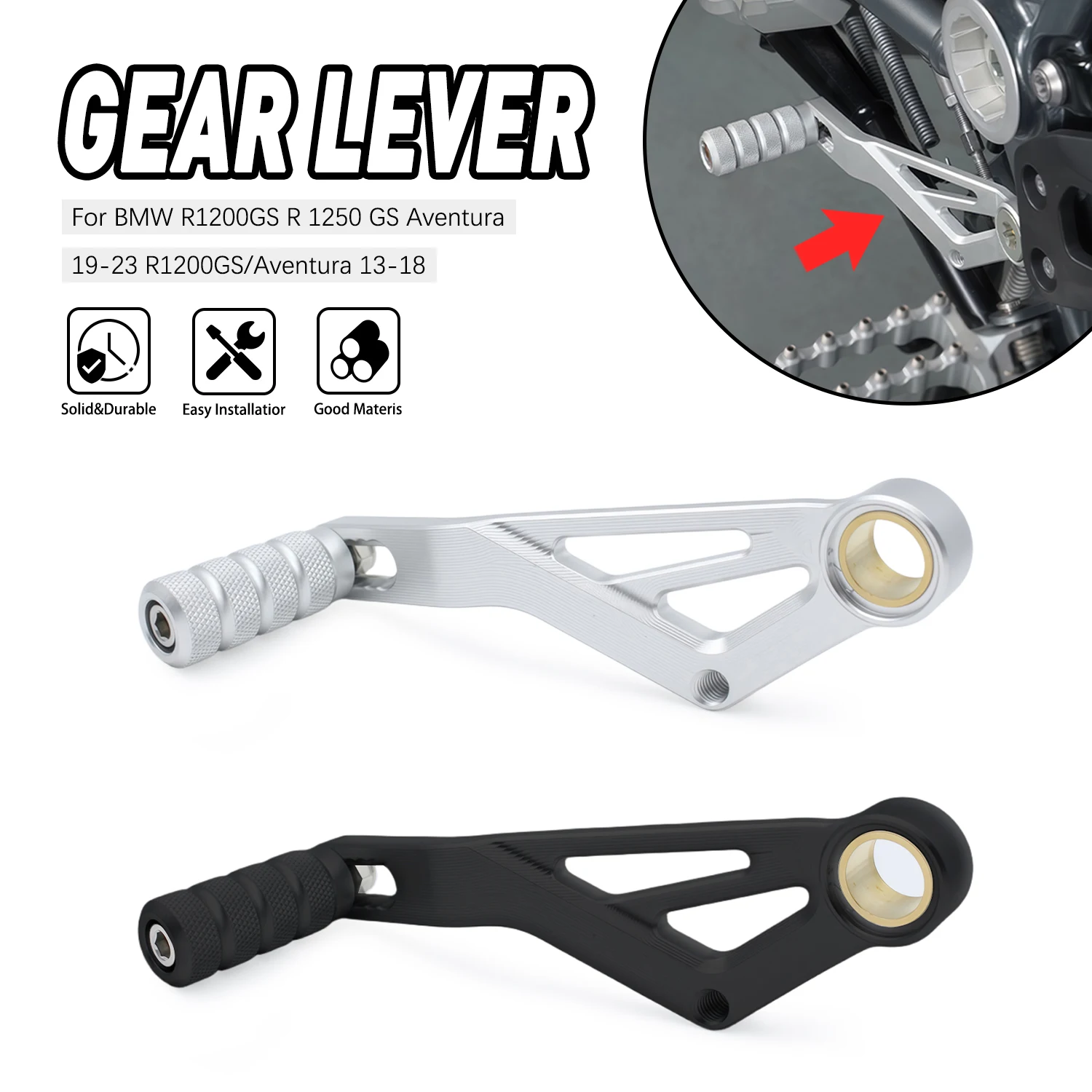 

For BMW R1250GS Adventure 2019-2024 R 1250 GS 2019-2023 Gear Shift Lever For BMW R1200GS Adventure 2013-2018 R 1200 GS