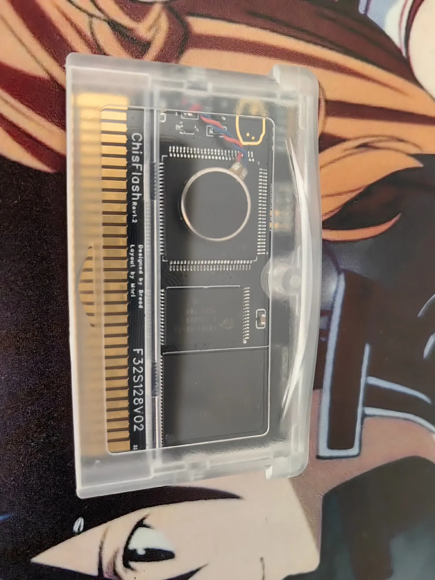 

ChisFlash V1.2 FRAM Rumble Cartridge - Permanent Save for Gameboy Advance (GBA) - Iron Memory Edition