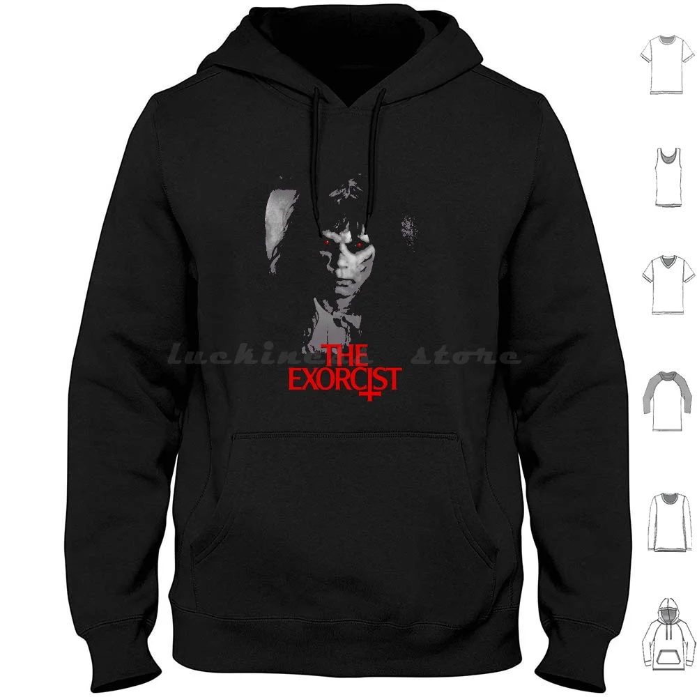 The Exorcist Hoodies Long Sleeve The Exorcist Exorcist Linda Blair 70S Horror Regan Macneil Scary