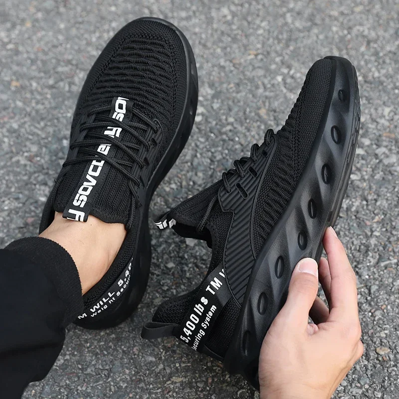 Neue leichte Herren-Laufschuhe, bequeme atmungsaktive Mesh-Sneaker, modische Herren-Freizeitschuhe, atmungsaktive Mesh-Schuhe – Detail 15
