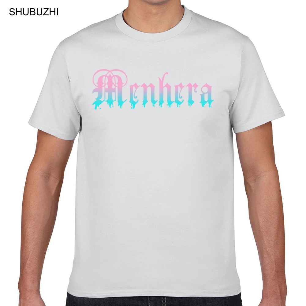 Tops T Shirt Men menhera yami kawaii pastel goth Comic Inscriptions Geek Print Male Tshirt