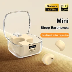 Mini TWS Earbuds Bluetooth 5.3 Earphones Tiny Hidden Small Sleep Headphones with Microphone Invisible Comfor to Wear Headset