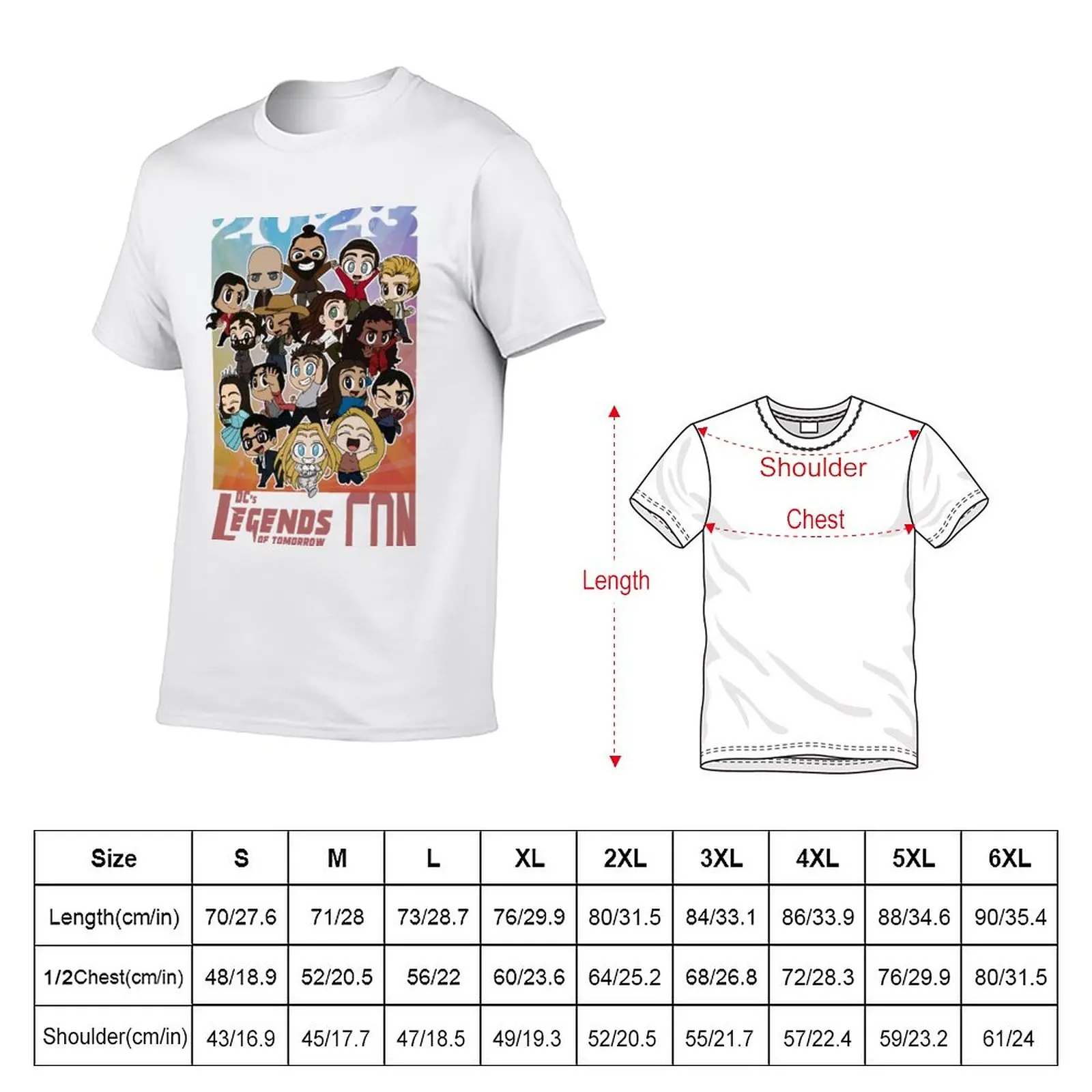 New Legends of Tomorrow con 2023 v1 T-Shirt shirts graphic tees customized t shirts sports fan t-shirts men t shirts