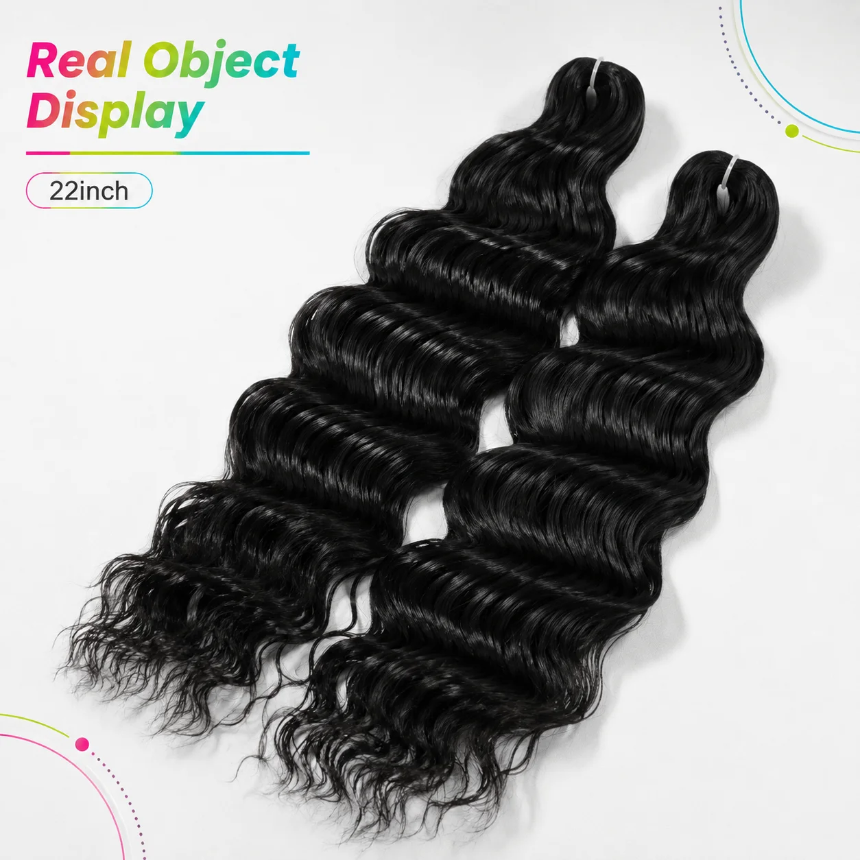 60cm Deep Wave Bundle Deals Crochet Hair Synthetic Fiber Large Roll Crochet Hook Anna Curl European and American Big Wavy Wig