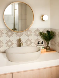 Boho Style Tile Sticker Traditional DIY Murals,Tile Waterproof Oil Proof Removable Decals for Bathroom & Kitchen Backsplash