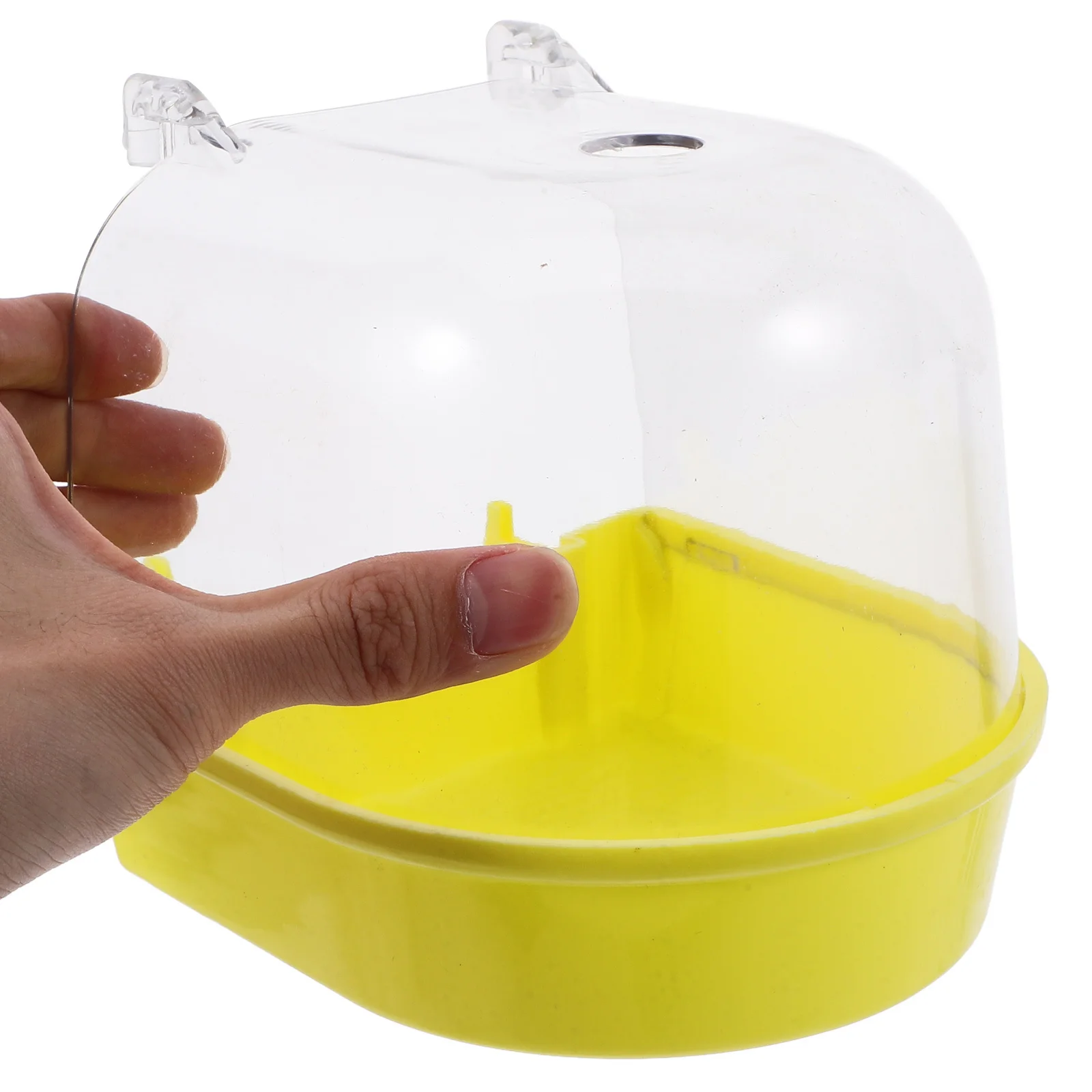 Parrot Bath Tub Durable Abs Splashproof Bird Bath For Cage Easy Clean Detachable Bottom Large Pet Bird Supplies Accessory