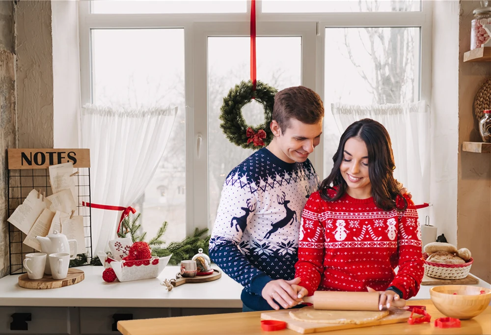 Arrière-plan de photographie de noël W-7731, arrière-plan de cuisine, décor de cabine Photo intérieure, accessoires de Studio Photo de Portrait de nouveau-né