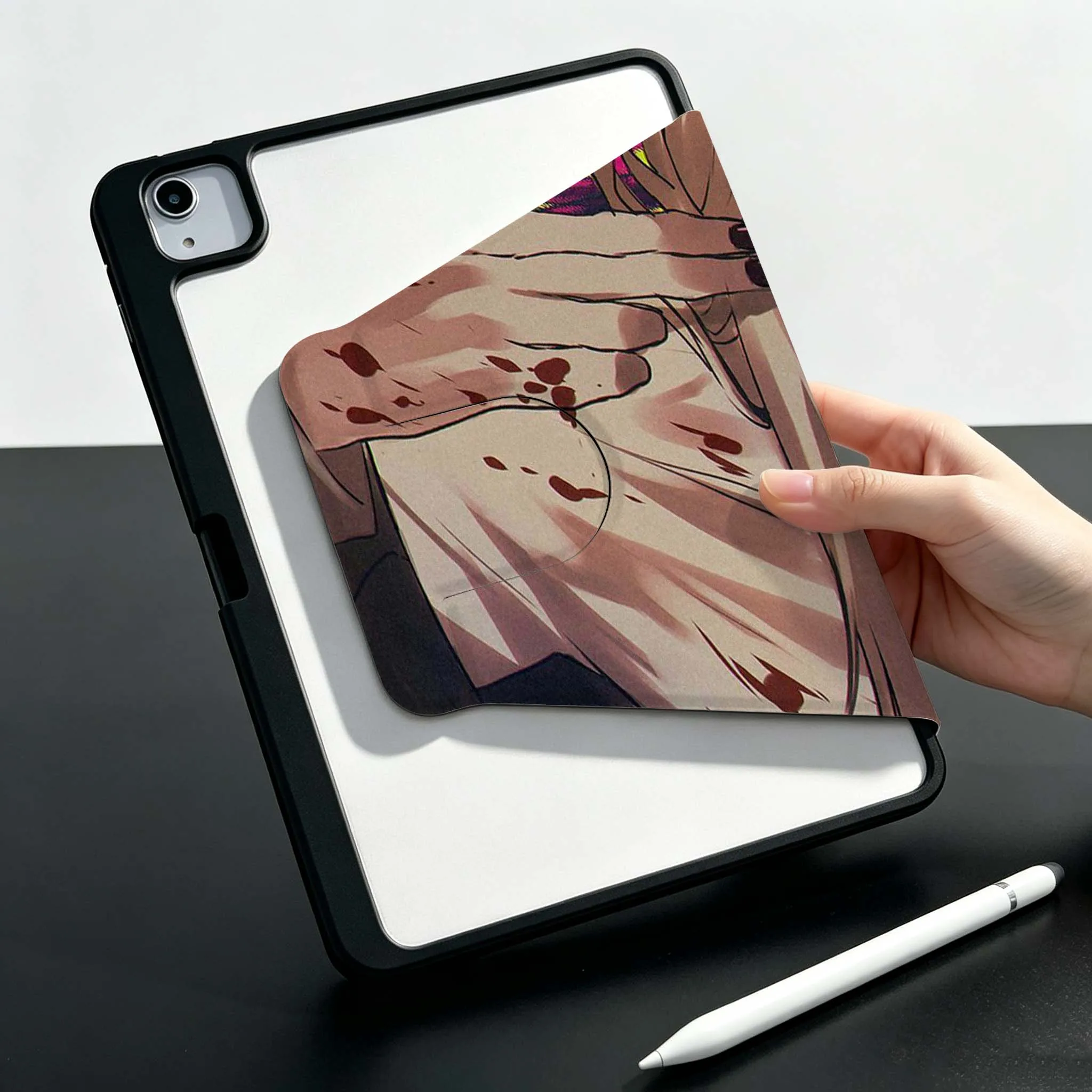 Power Chainsaw-Man For Xiaomi Mi Redmi Pad SE 6 7 M7 8.7 12.1 11.2 inch 2025 360° Rotation Tablet Case Soft